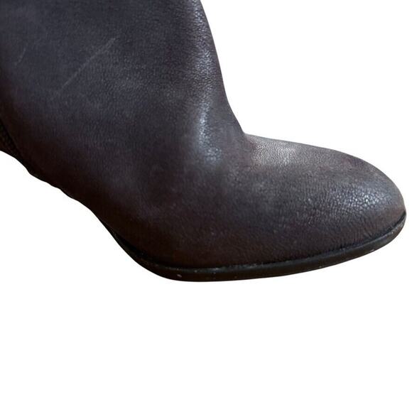 Louise Et Cie Ranier Womens Brown Leather Ankle Boots Booties Chunky Heel sz 7 - Picture 2 of 16